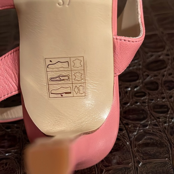 Le Chateau Pink/Rose LUXE Leather Strappy Heel. Made in Italy. EU 37 - Picture 8 of 10